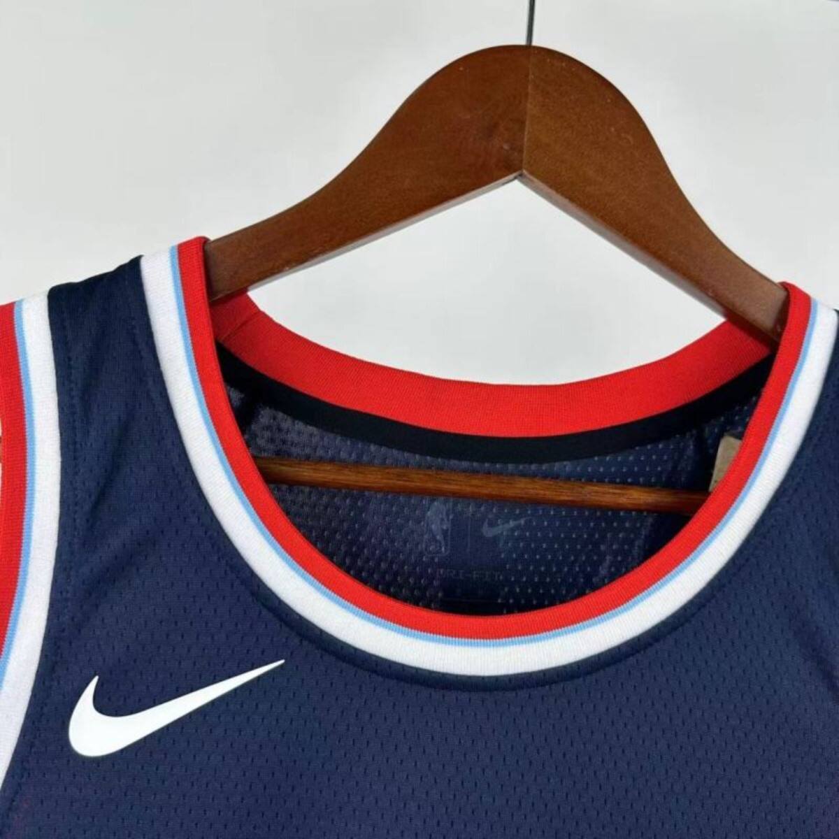 NBA Los Angeles Clippers 24/25 Round Neck dark blue Jersey PAUL#3 S-XXL