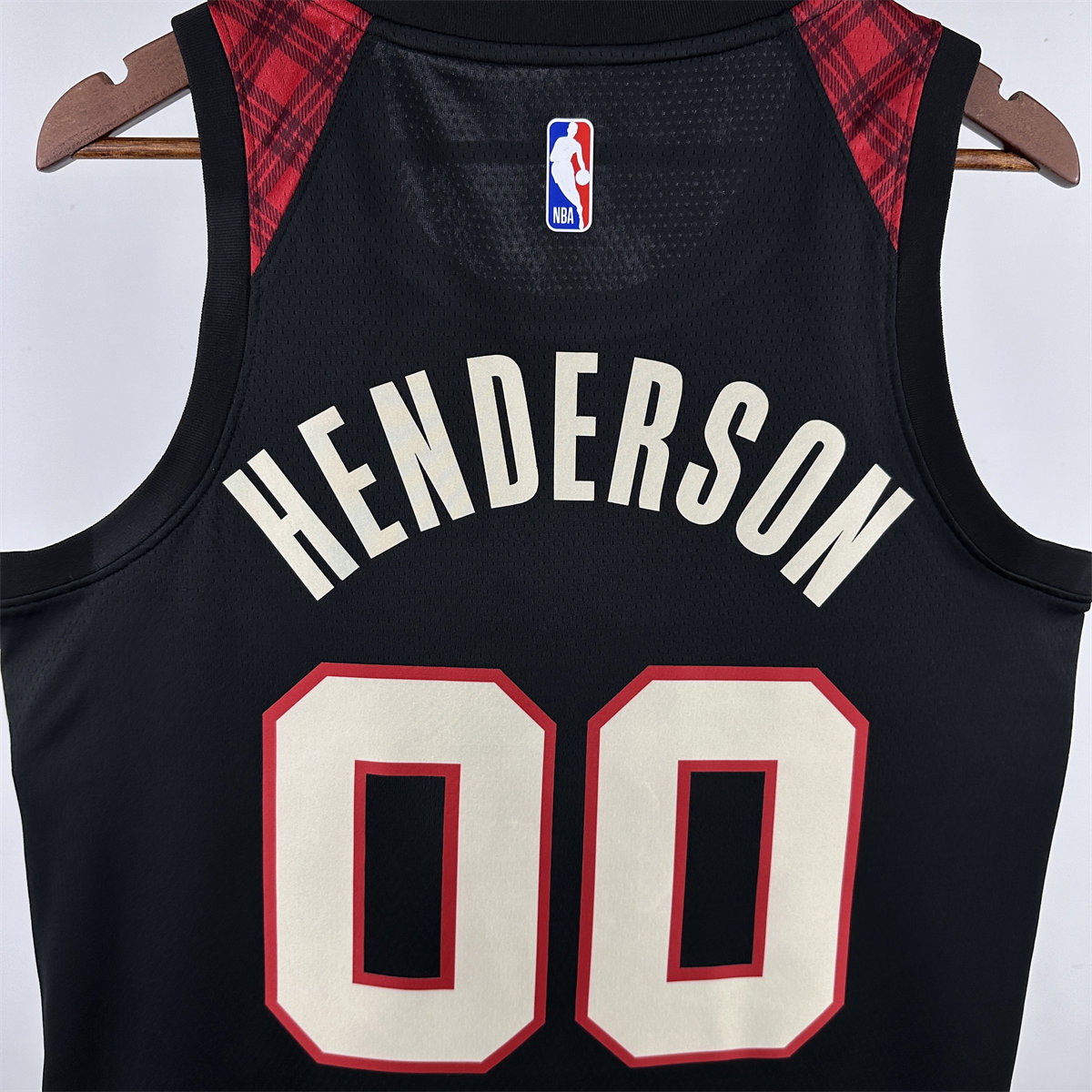 NBA Portland Trail Blazers 2024 Round Neck Black Jersey HENDERSON#00 S-XXL