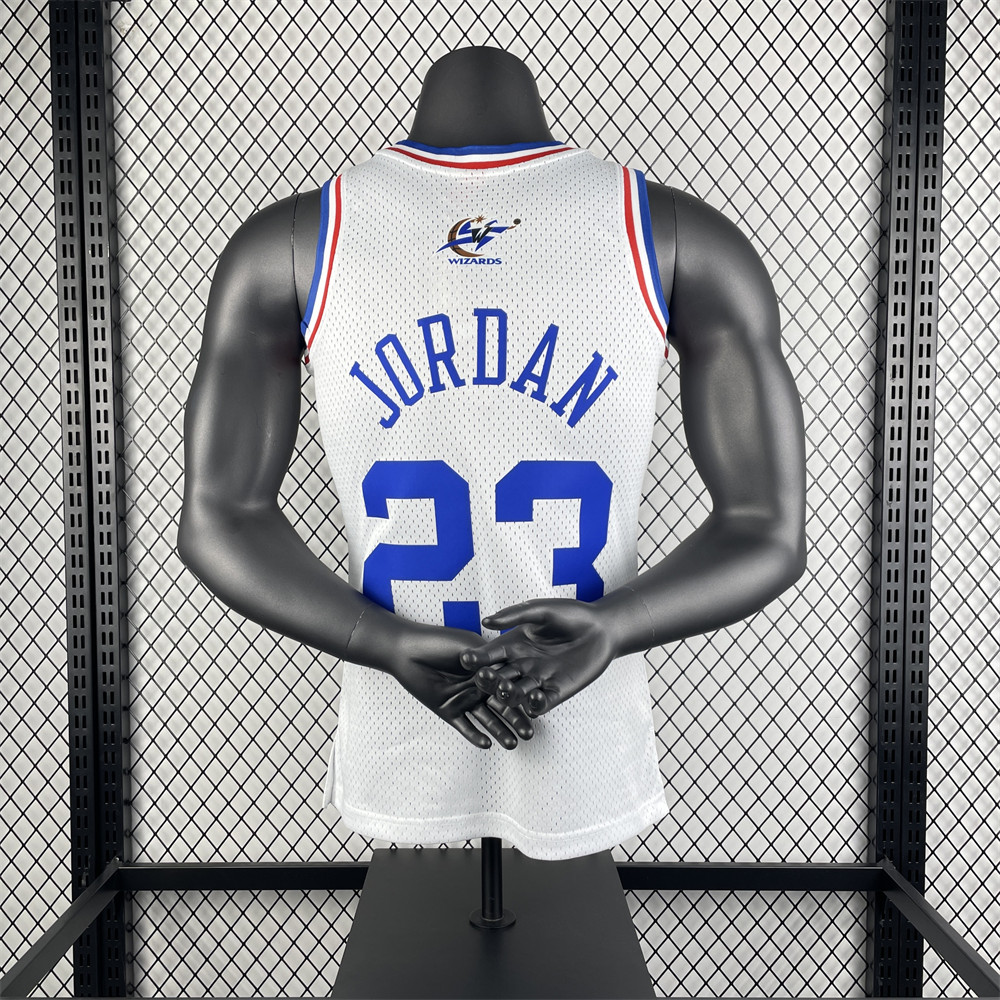 NBA Retro 2003 All-Star White Jersey JORDAN#23 S-XXL