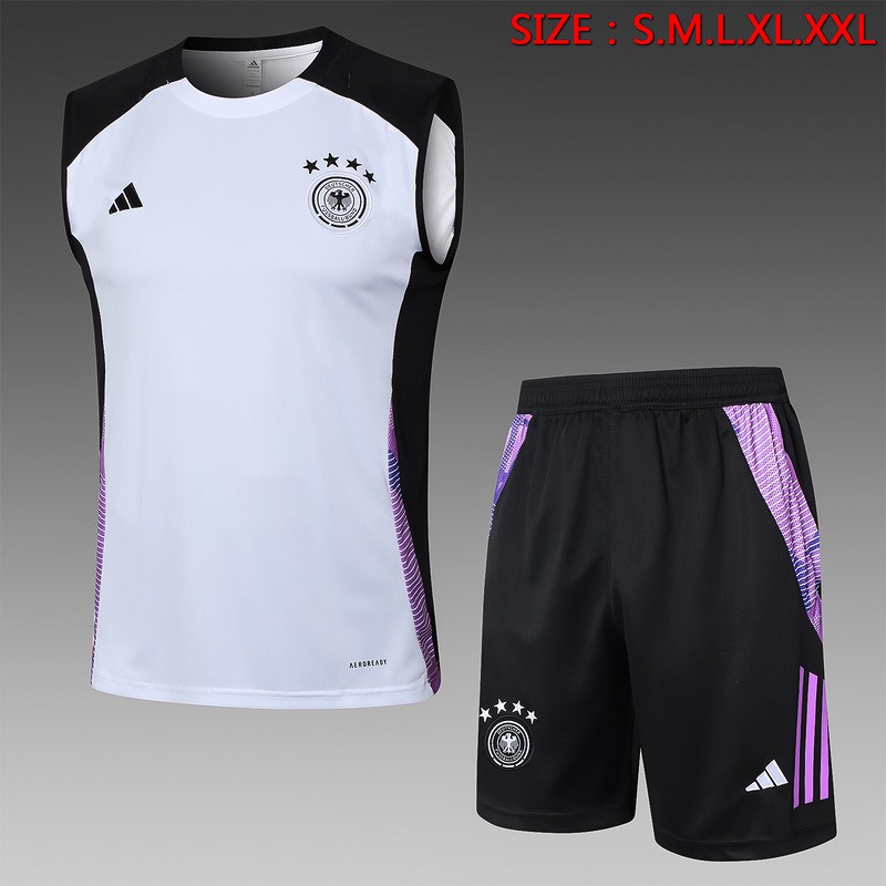 24/25 Germany White Training Set Shirt and Shorts