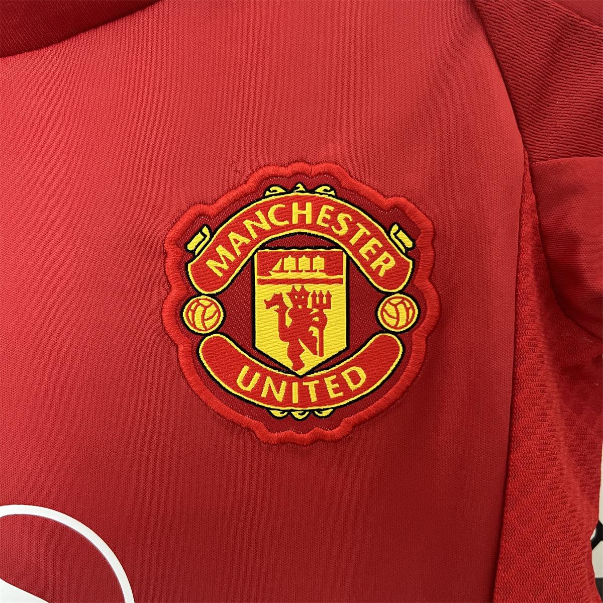 24/25 kids Manchester United Home jersey Kid Kits Size 16-28