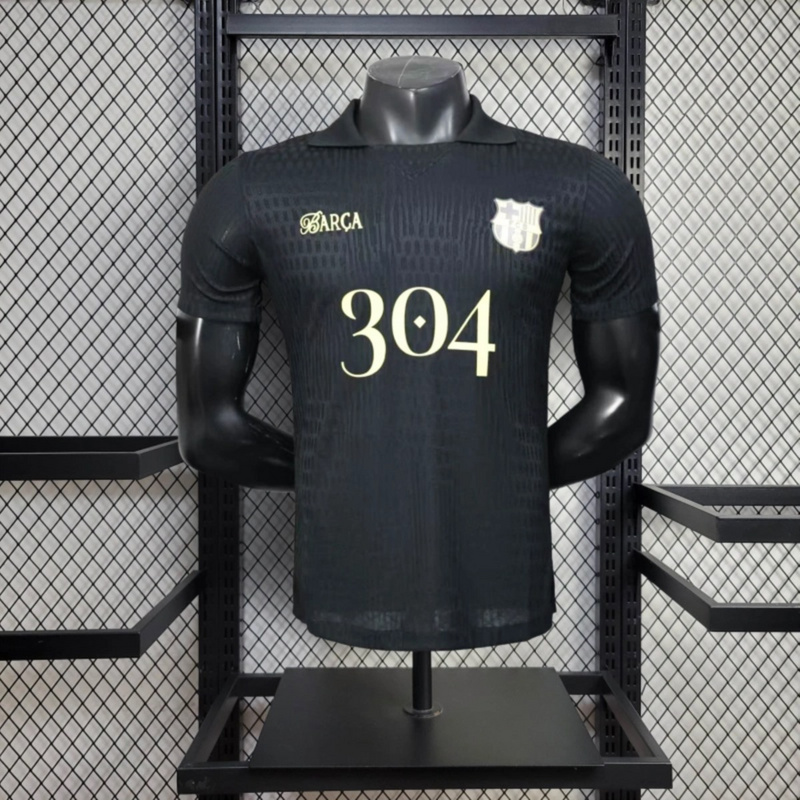 2025/26 Barcelona Special Edition Black jersey Player Version