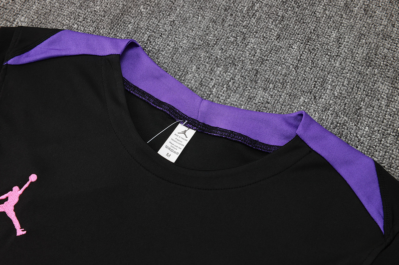 24/25 Paris Black Training Set Shirt and Shorts