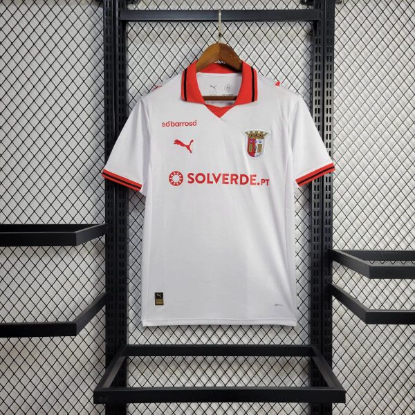 2025/26 Sporting Braga Away White jersey Fan version