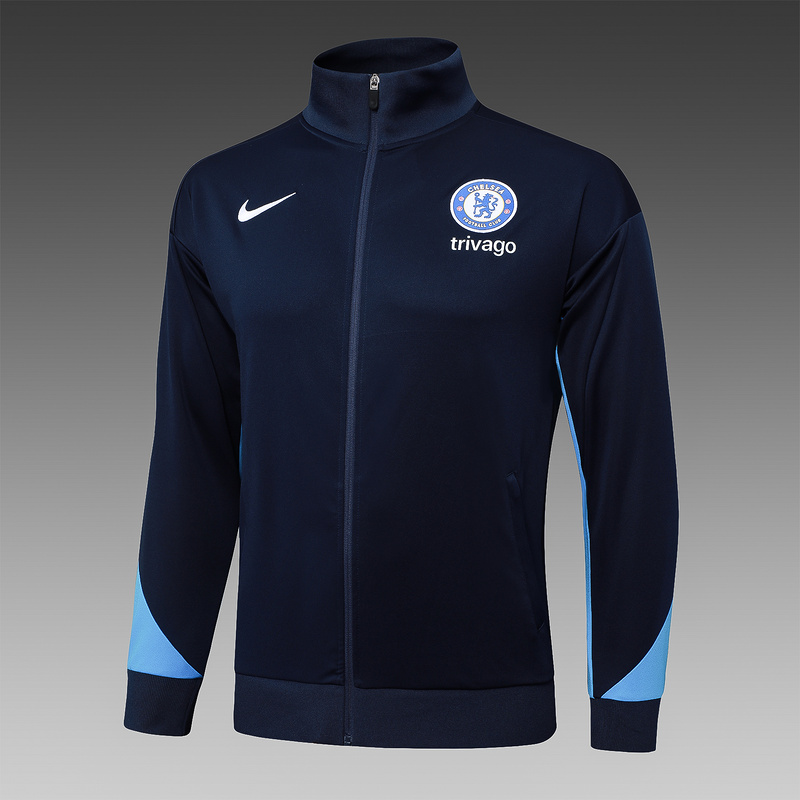 2024/25 Chelsea Royal blue Jacket Training Suit Set Football Team Shirt Sports Fashion
