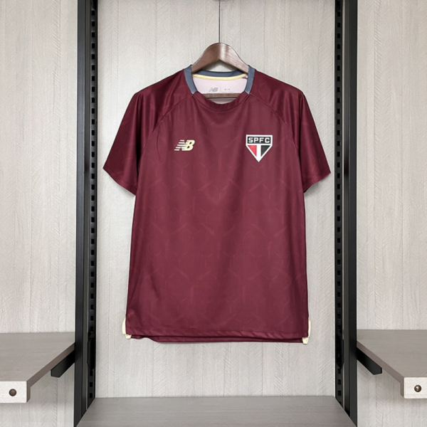 2025/26 Sao Paulo Training Jersey Red jersey Fan Version