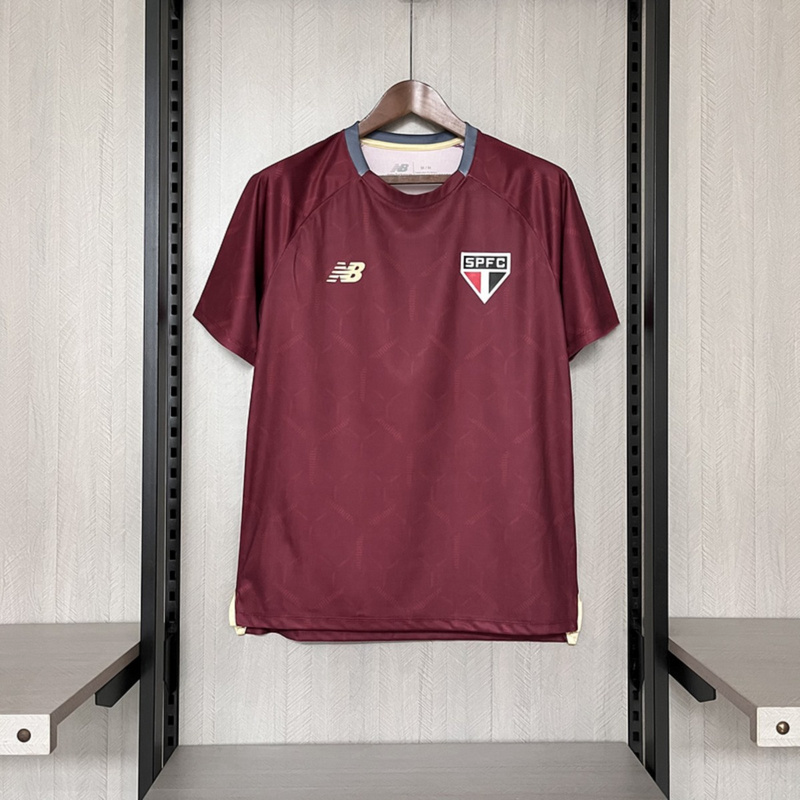 2025/26 Sao Paulo Training Jersey Red jersey Fan Version