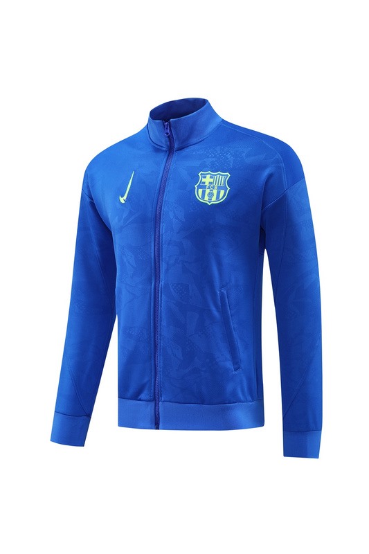 2024 Barcelona Blue Jacket Training Suit Set Football Team Shirt Sports Fashion