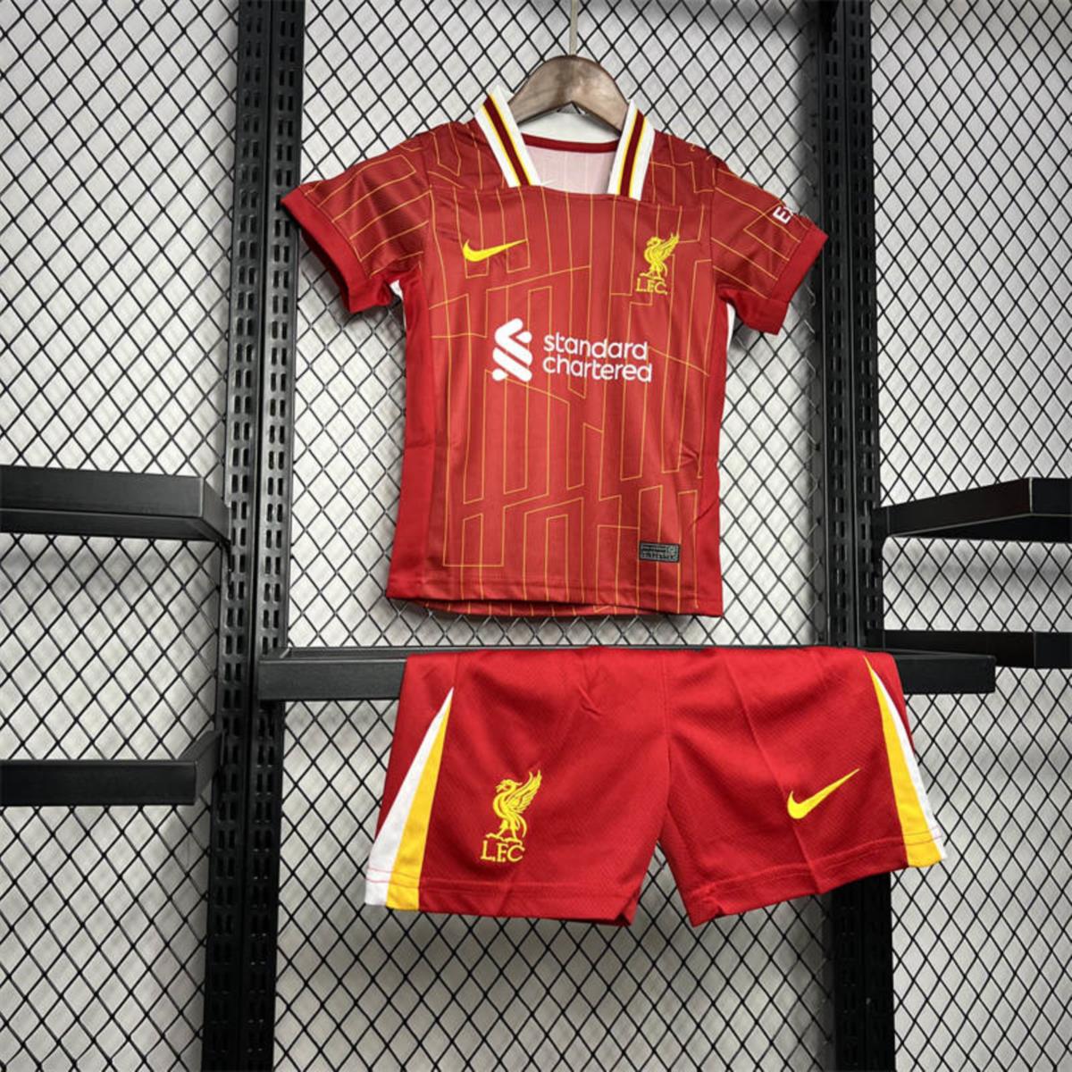 2024/25 Liverpool Home jersey Kid Kits Size 16-28