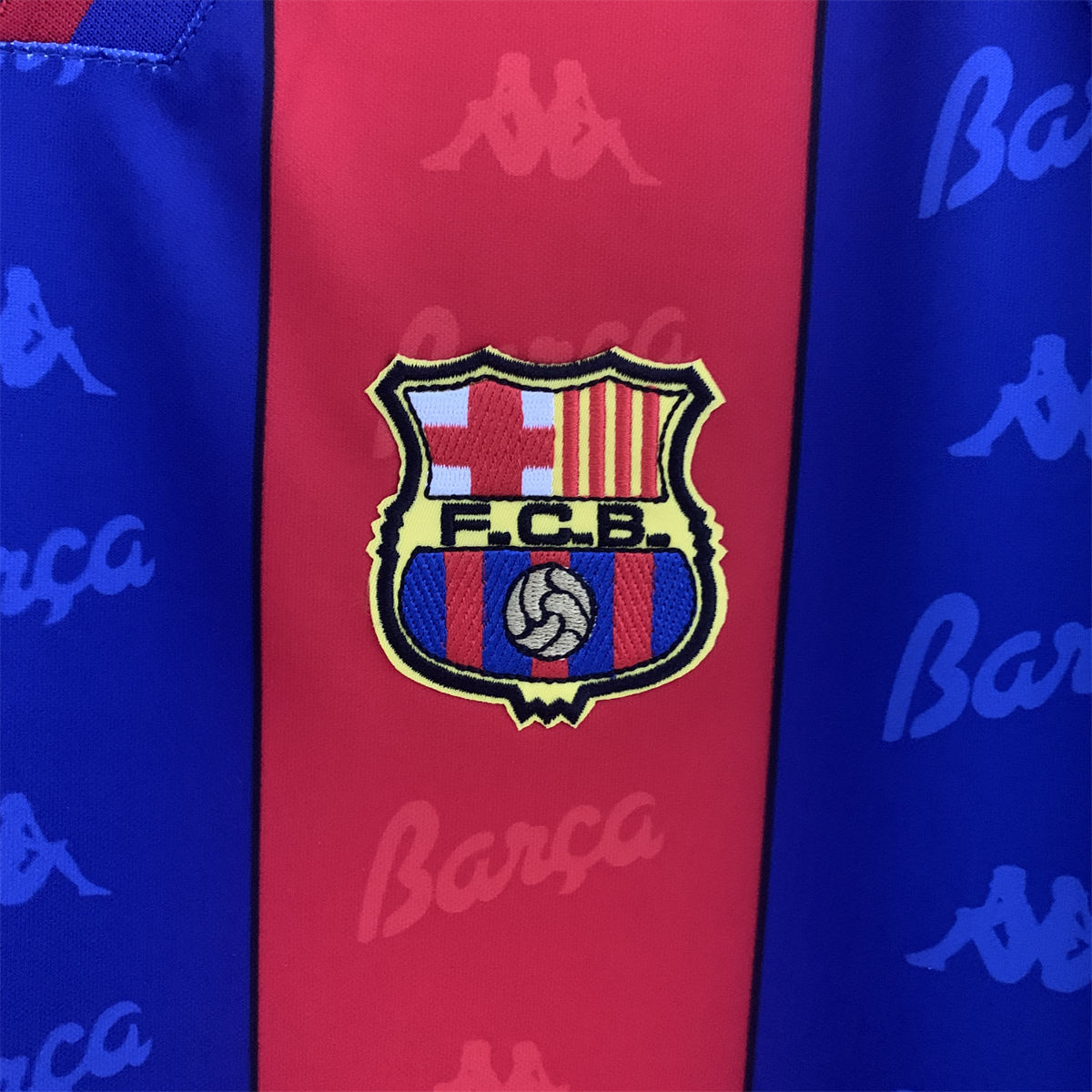 Retro Barcelona 96/97 long sleeve home jersey Fan Version