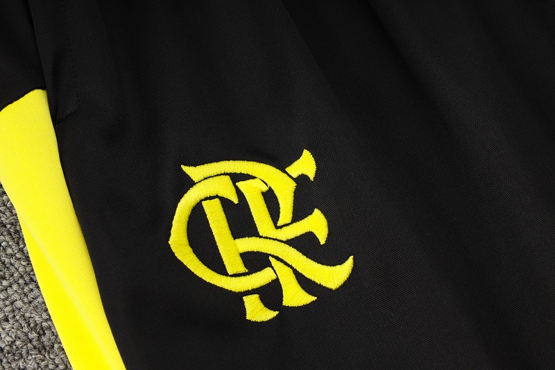 24/25 Flamengo Yellow Long-sleeved half-pull training kit Football team kit