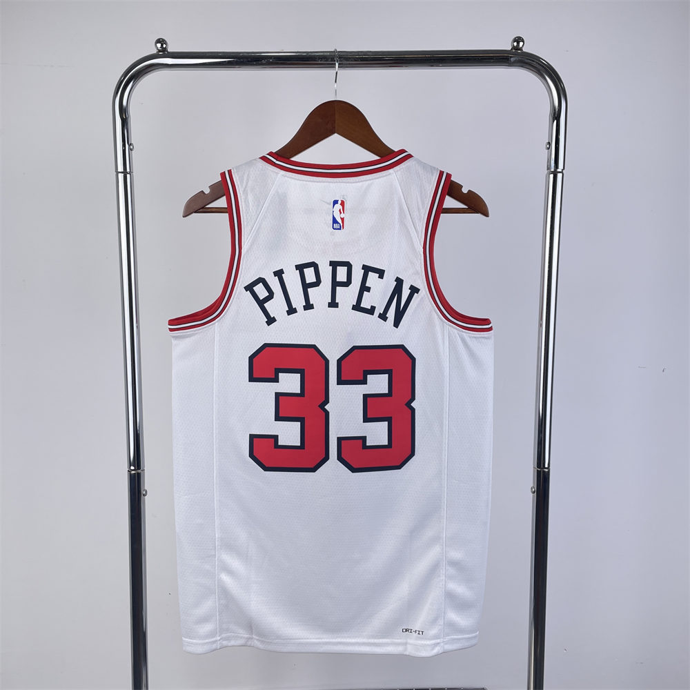 NBA Chicago Bulls PIPPEN#33 2022/23 White Icon Edition Swingman Jersey S-XXL