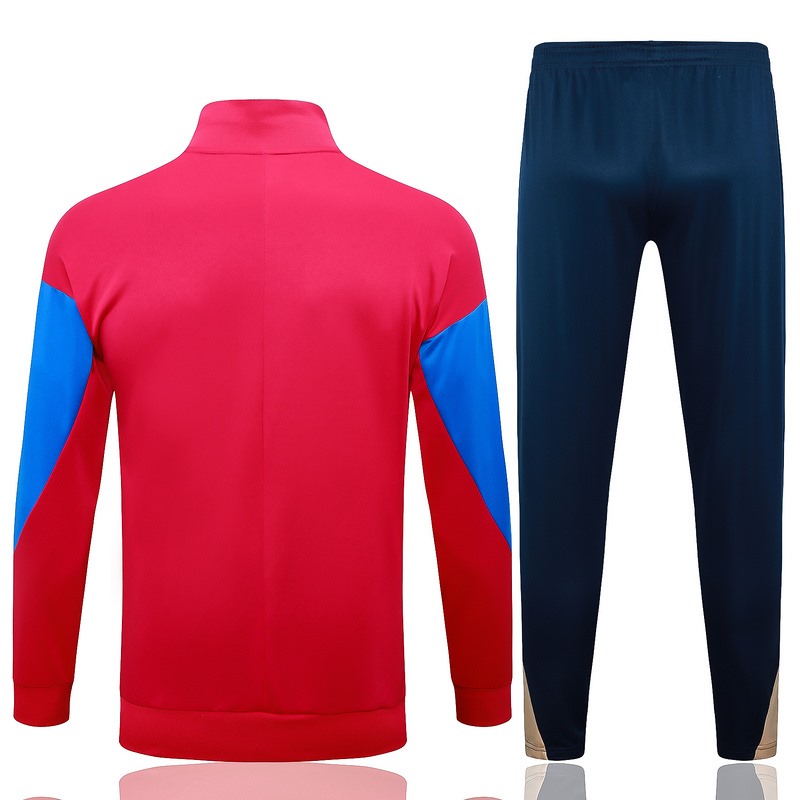 2024 Barcelona Red Jacket Training Suit Set Football Team Shirt Sports Fashion