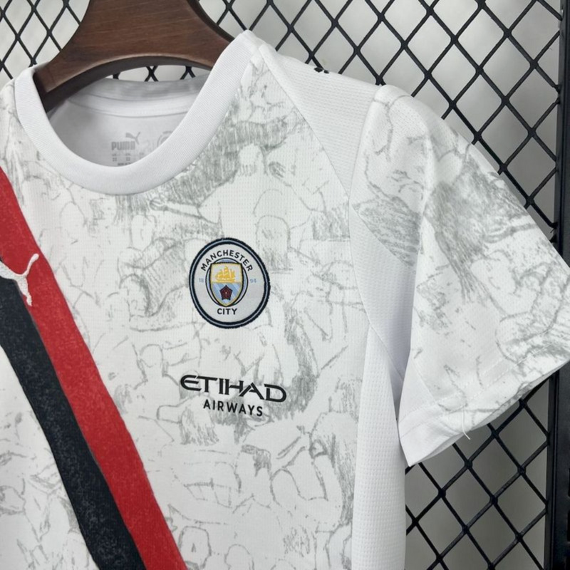25/26 Manchester City Away jersey Kid Kits Size 16-28