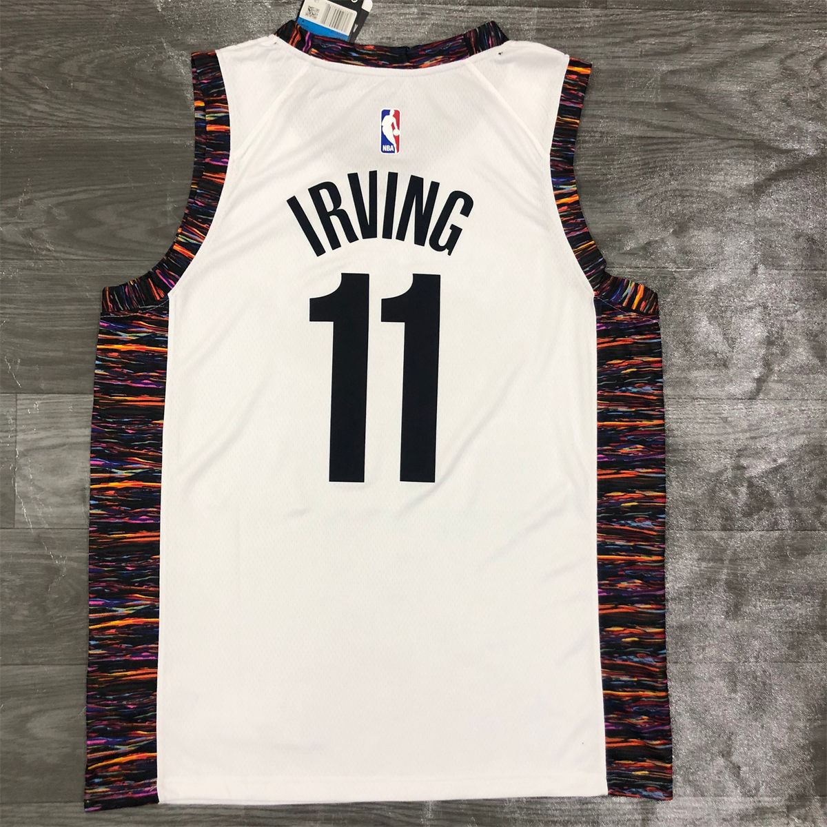 NBA Brooklyn Nets V-Neck White Jersey IRVING#11 S-XXL
