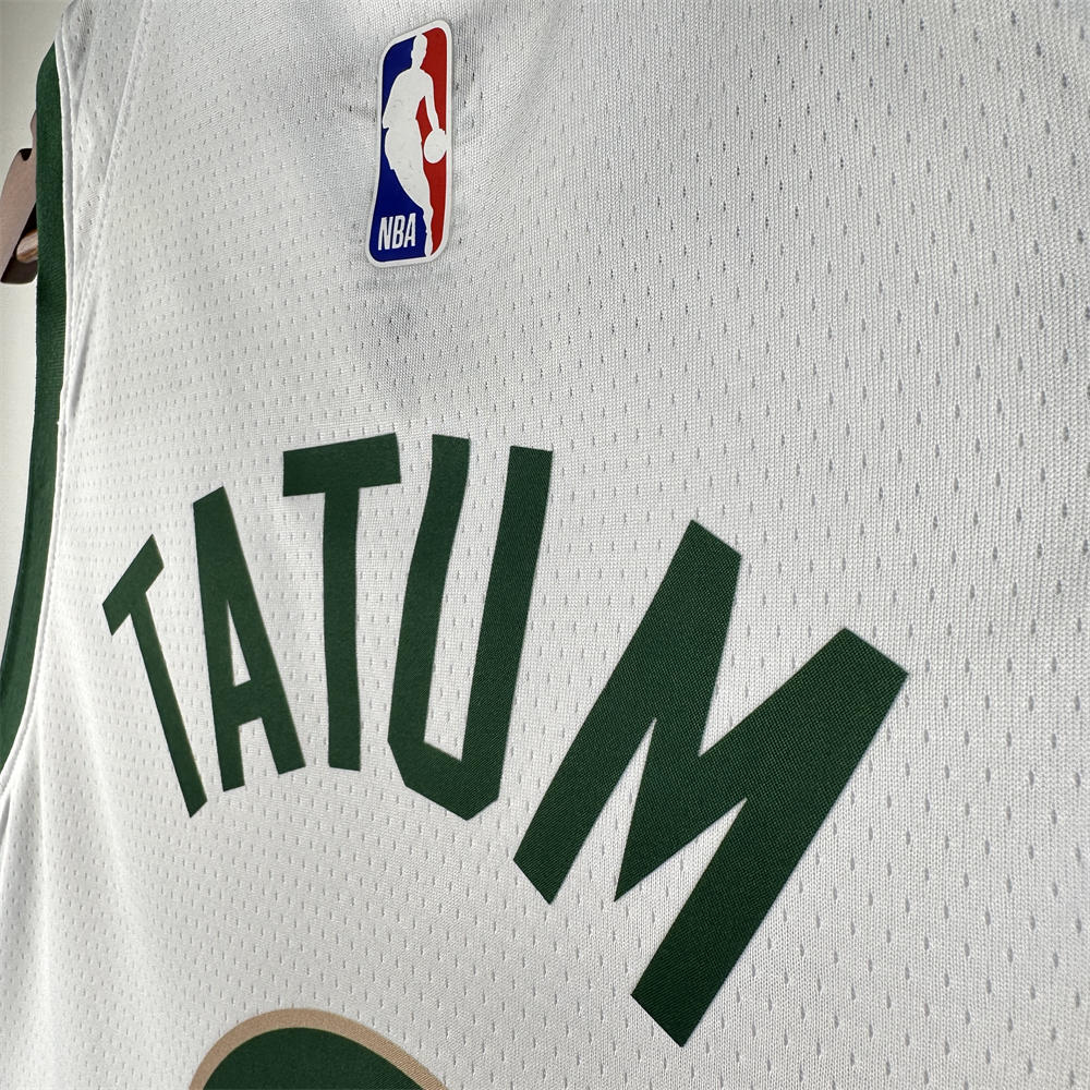NBA Boston Celtics 2024 City Edition Round Neck White Jersey TATUM#0 S-XXL