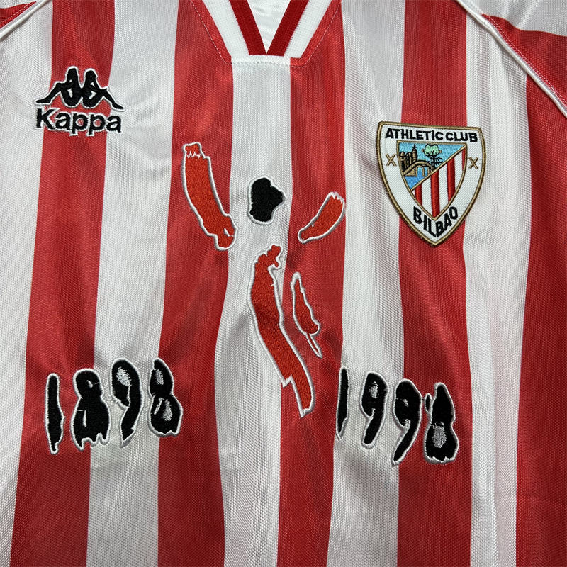 Retro Athletic Bilbao 100th Anniversary Home Stadium jersey Fan Version