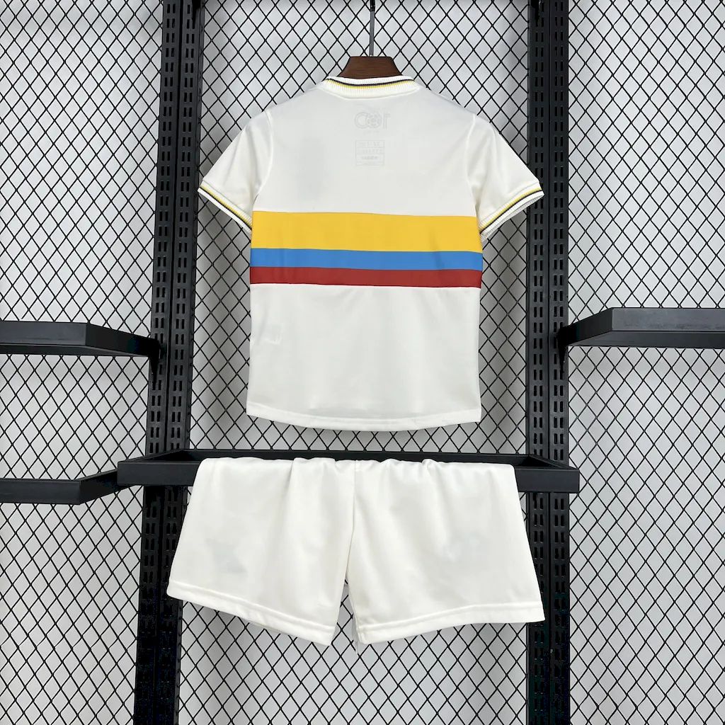 2024/25 Colombia 100th Anniversary White jersey Kid Kits Size 16-28
