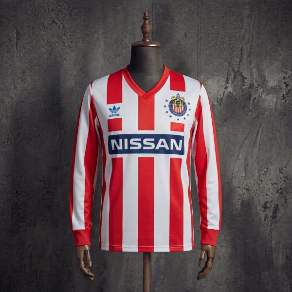 Retro Chivas 1990/91 Home Jersey Long Sleeve Fan Version