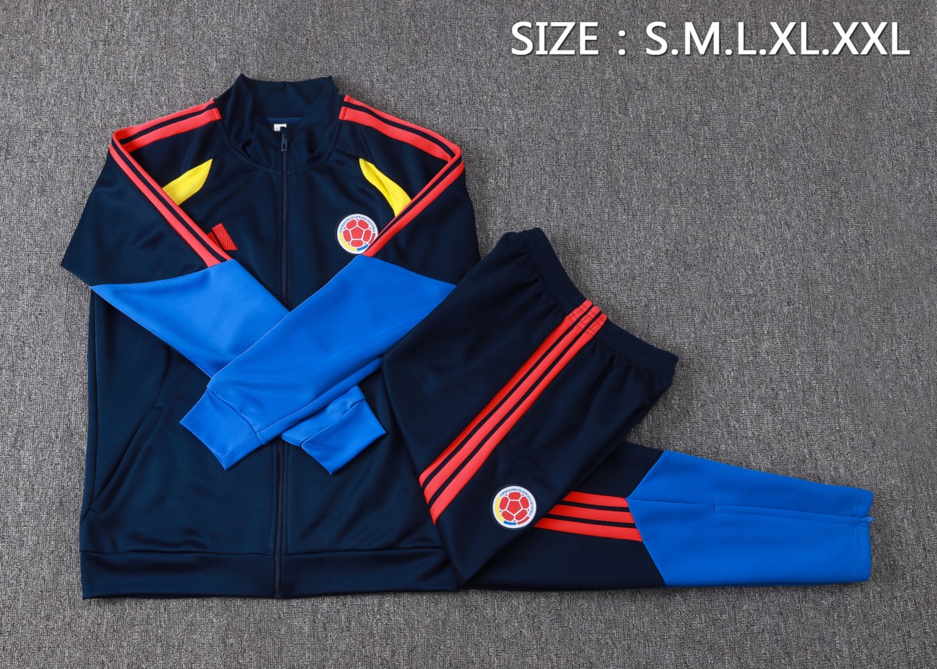 2026 Colombia Royal blue Jacket Training Suit Set