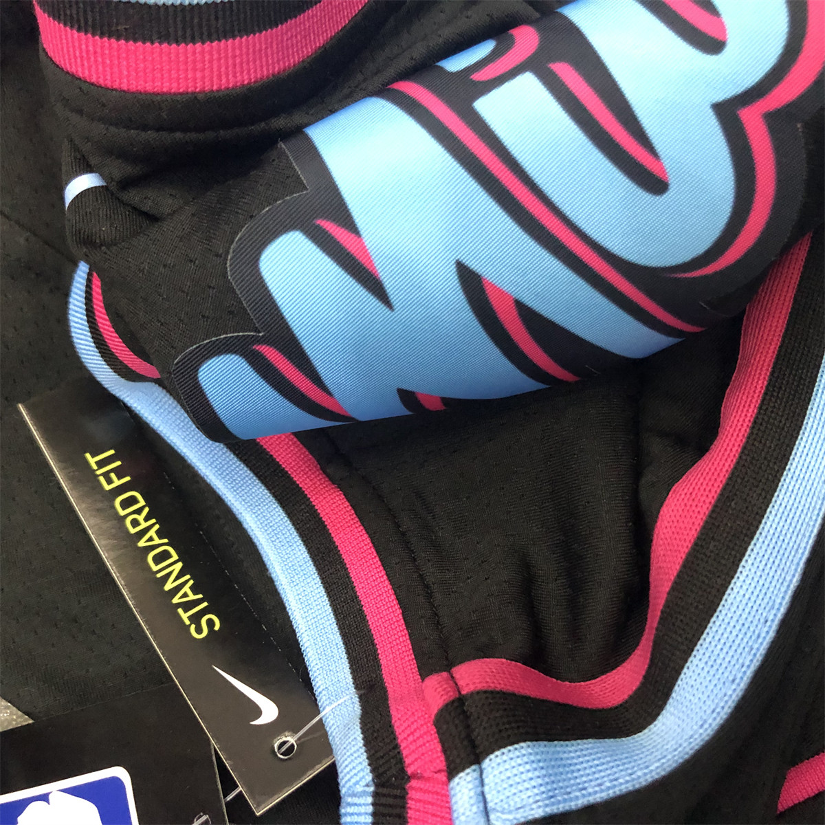 NBA Miami Hearts round neck Black Jersey Wade#3 S-XXL