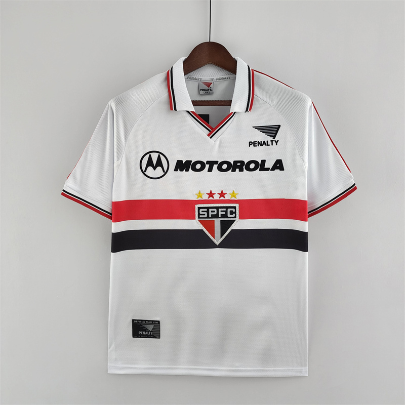 Retro 1999 sao paulo home jersey Fan Version