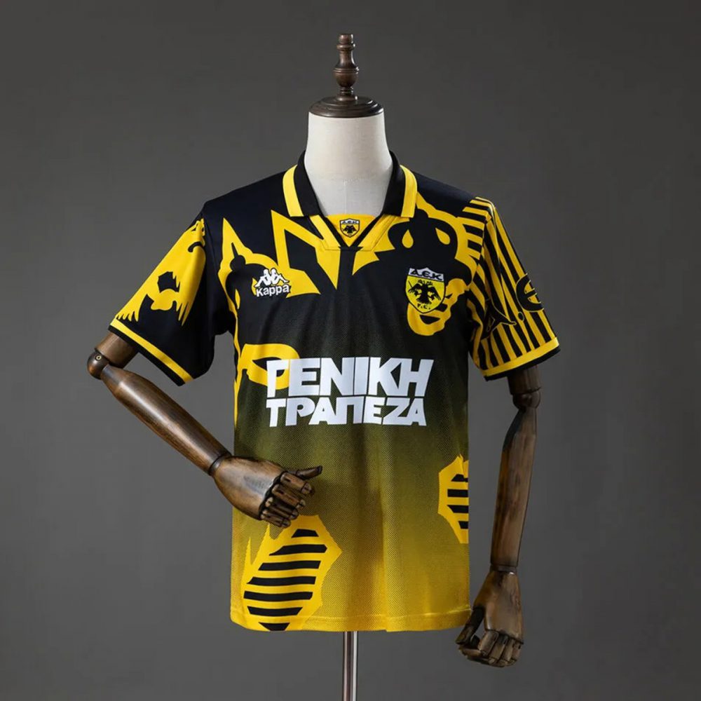 Retro AEK Athens 1997/98 Home Jersey Fan Version