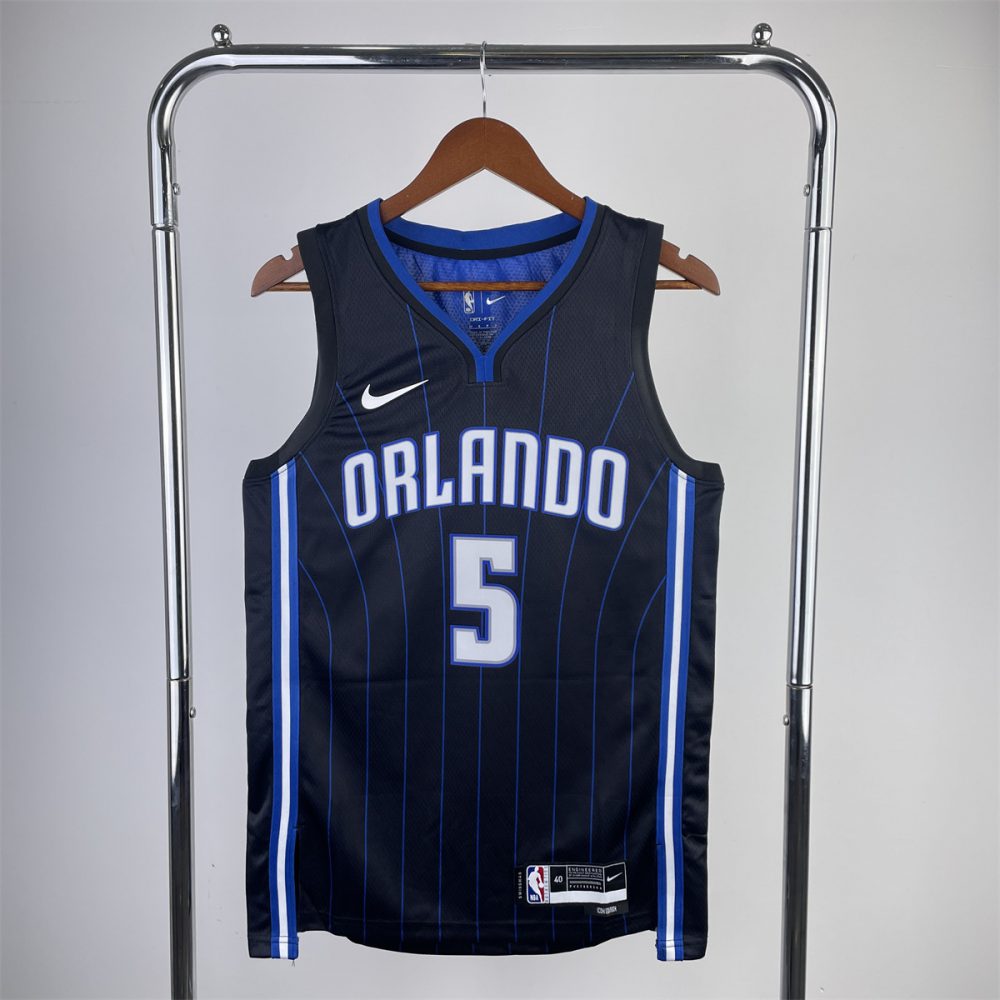 NBA Orlando Magic V-Neck Jersey Dark Blue BANCHERD#5 S-XXL