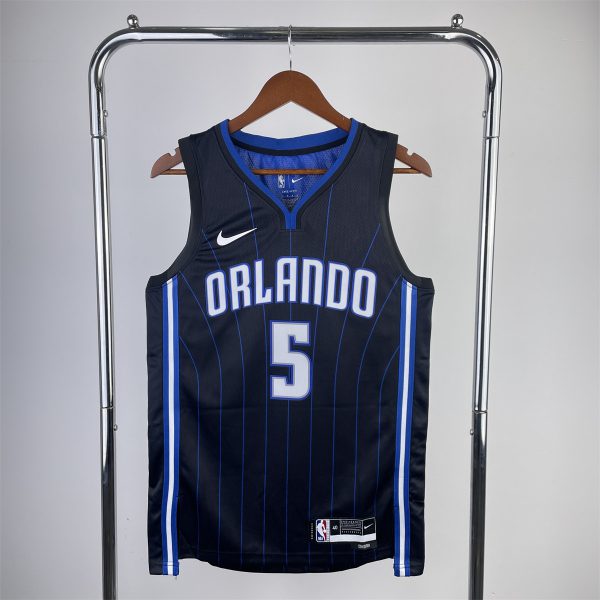 NBA Orlando Magic V-Neck Jersey Dark Blue BANCHERD#5 S-XXL