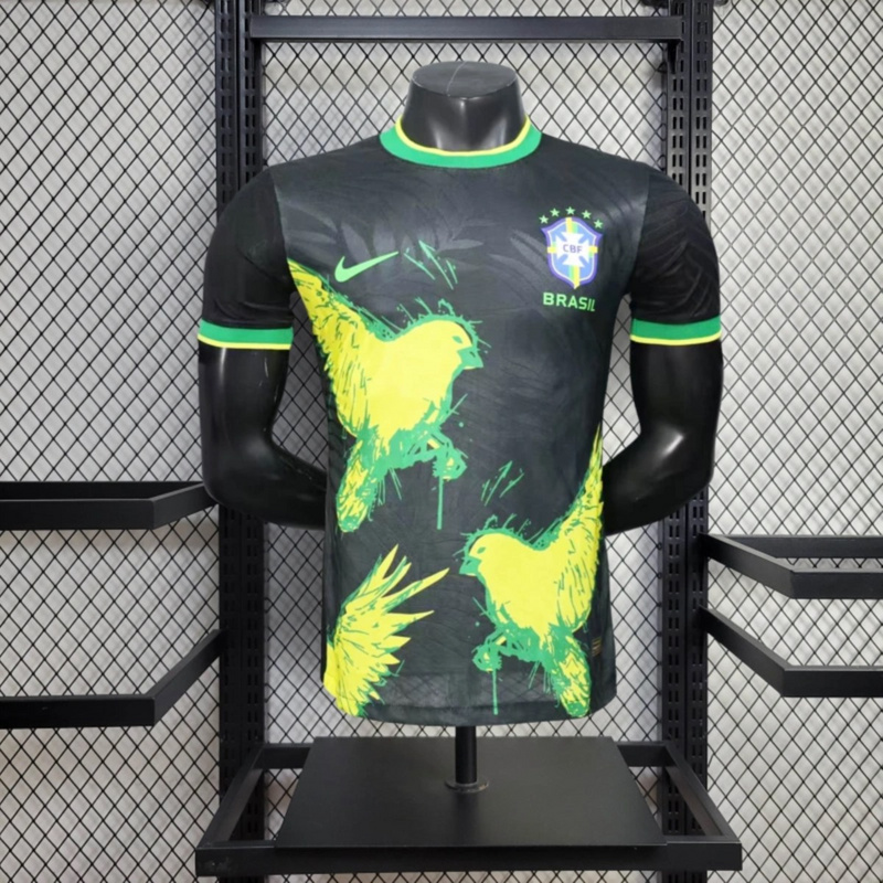 2025/26 Brazil Dove Edition Black jersey Player Version