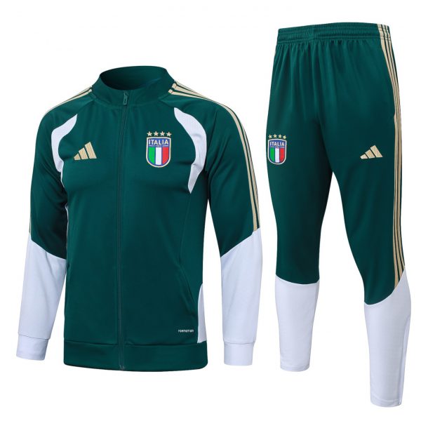 2026 Italy Blackish green Jacket Training Suit Set
