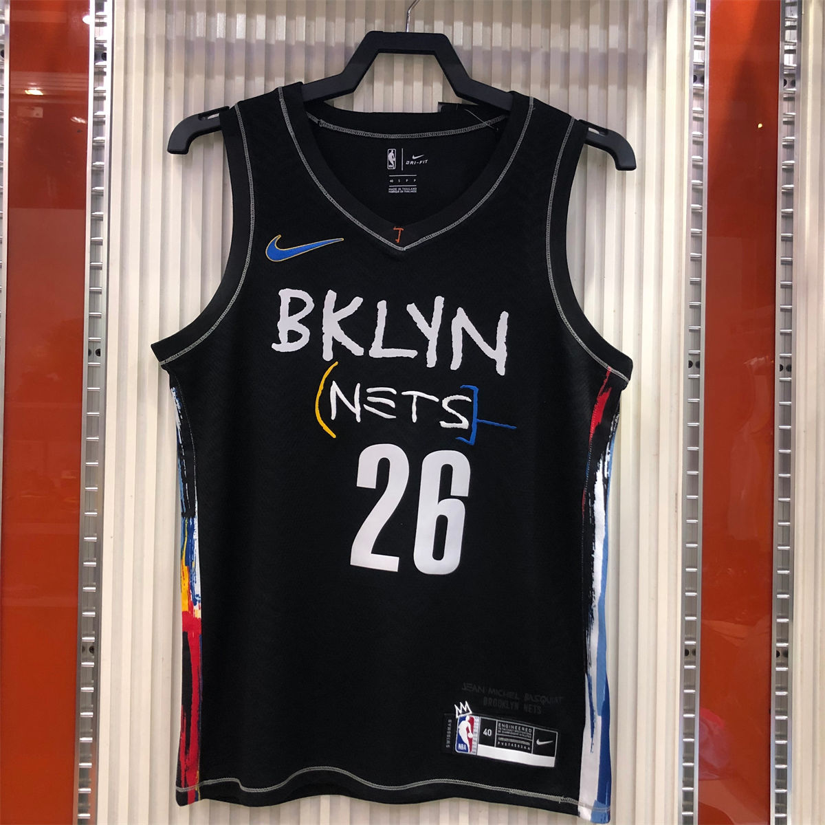 NBA Brooklyn Nets V neck Black Jersey DINWDDIE#26 S-XXL