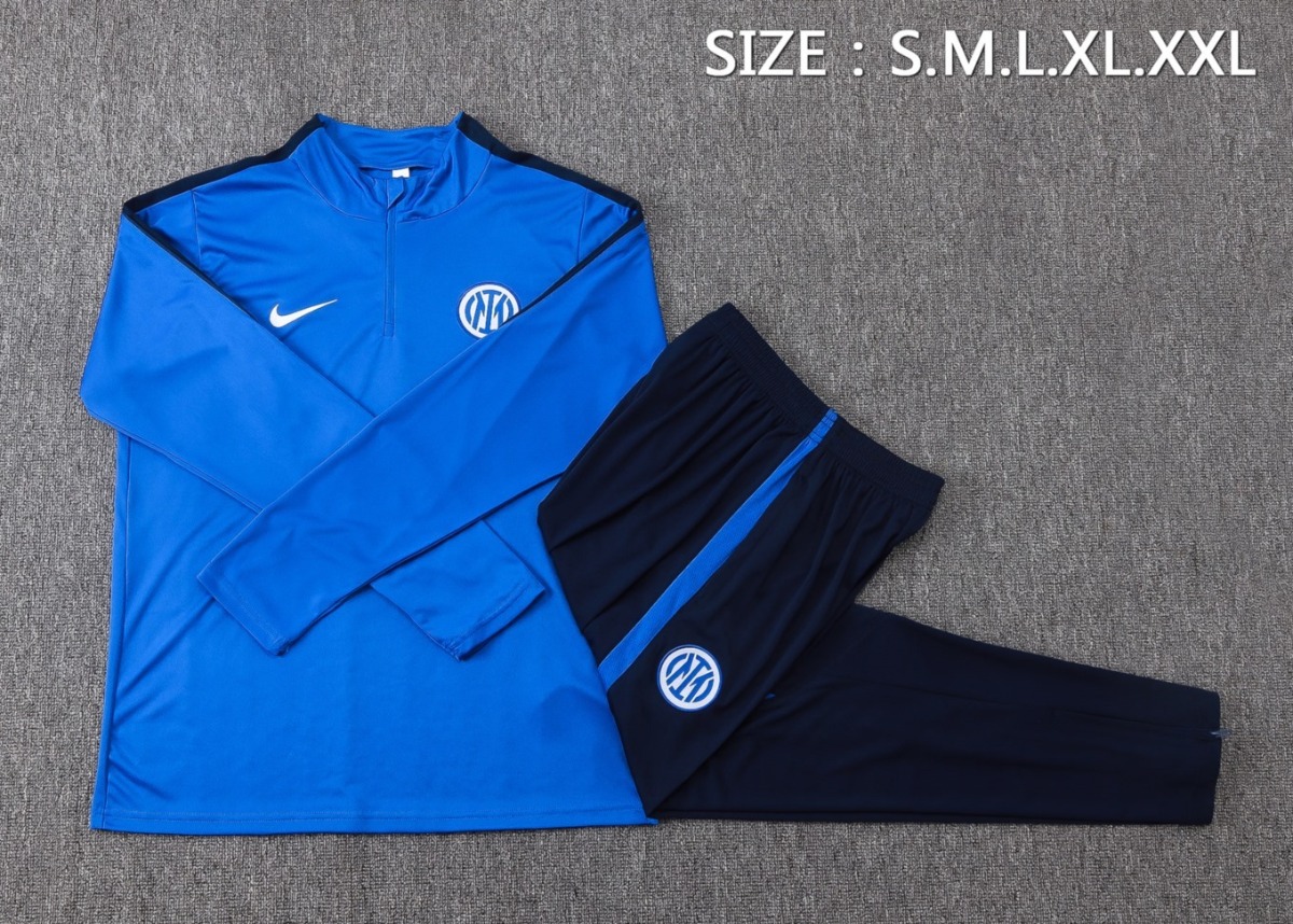 2026 Inter Milan Violet Blue Long-sleeved half-pullraining kit