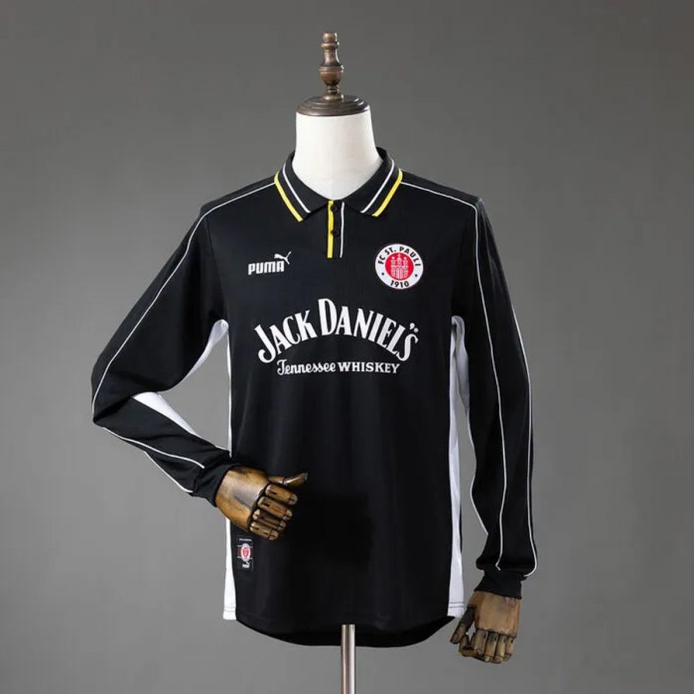 Retro 1999/2000 FC St. Pauli Away Jersey Long Sleeve Fan Version