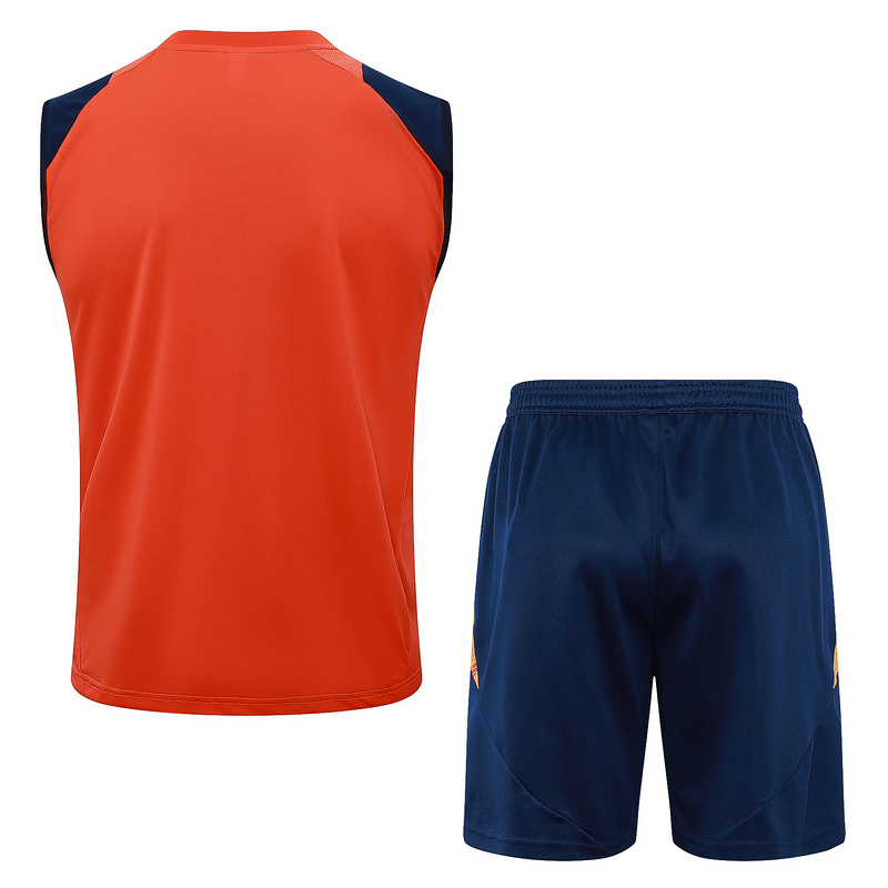 24/25 Manchester United Orange Training Set Shirt and Shorts