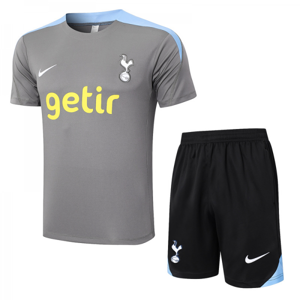 24/25 Tottenham dark grey raining Set Shirt and Shorts