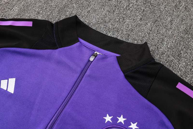 24/25 Germany Purple Long-sleeved half-pull training kit Football team kit