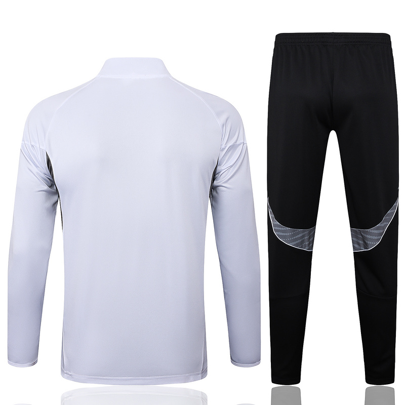 202526 Miami White Long-sleeved half-pull training kit Football team kit