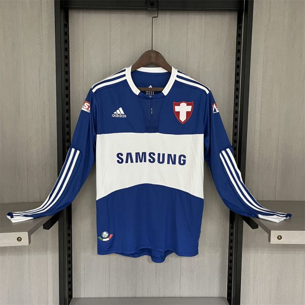 Retro 2019 Palmeiras III Away Blue jersey long sleeve Fan Version