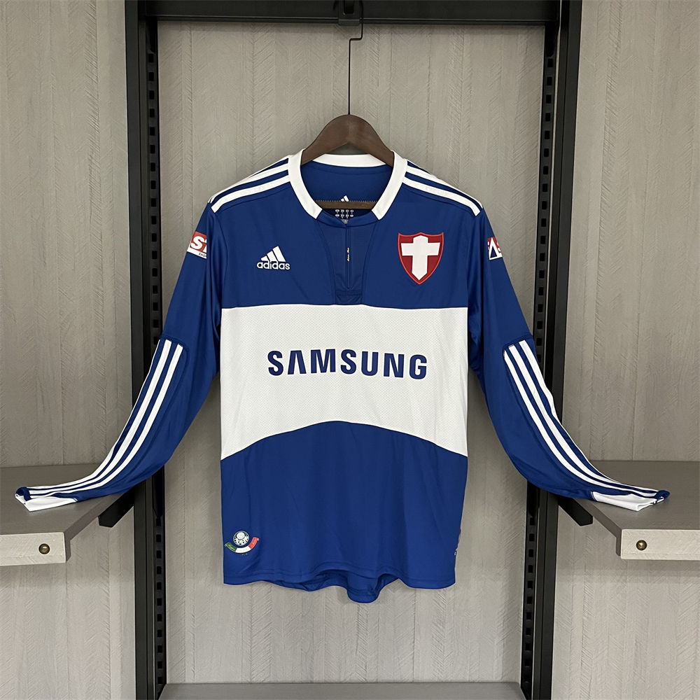Retro 2019 Palmeiras III Away Blue jersey long sleeve Fan Version