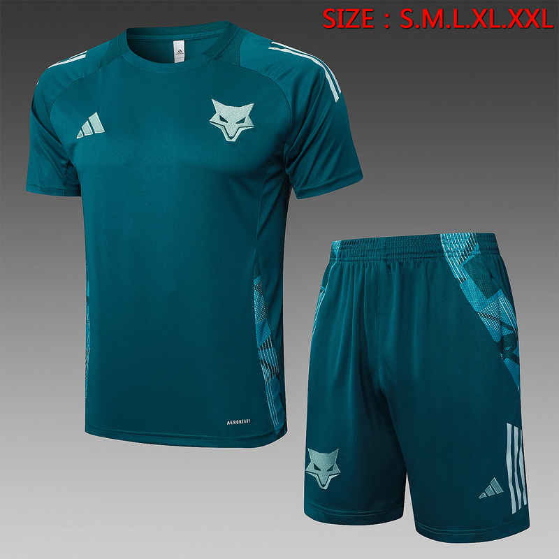 24/25 Cruzeiro Green Training Set Shirt and Shorts