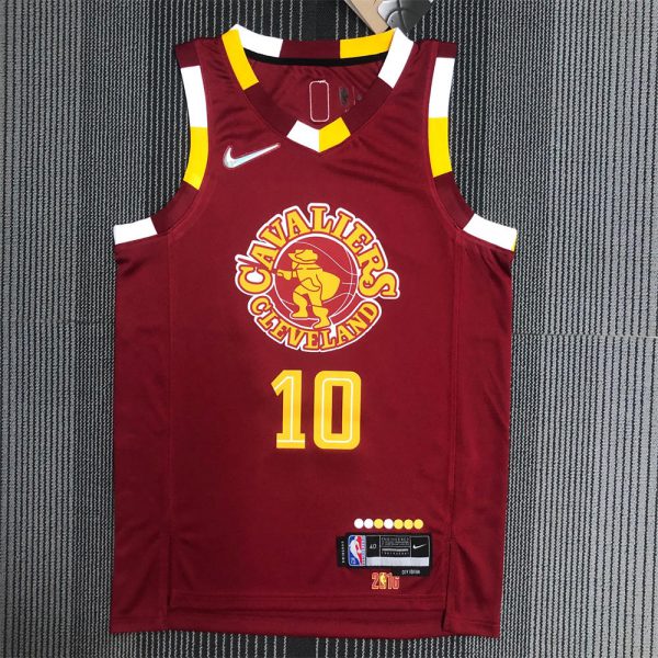 NBA Cleverland Cavaliers V-Neck Red 75th Anniversary GARLAND#10 jersey S-XXL