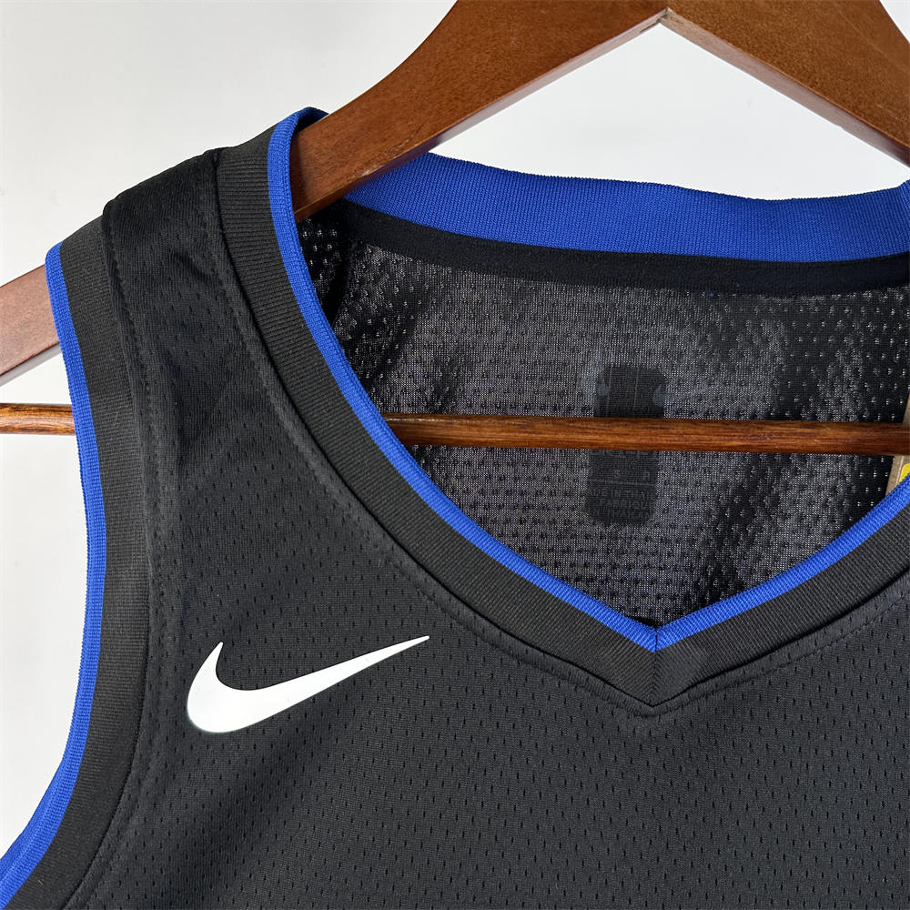 NBA Dallas Mavericks 2024 V-Neck Black Jersey DONCIC#77 S-XXL