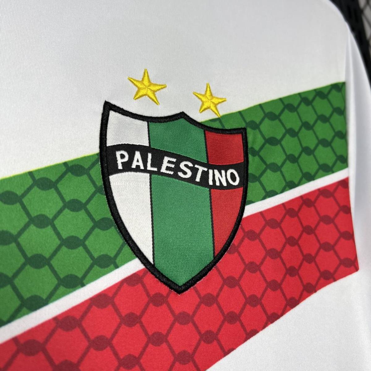2024/25 CD Palestino White Graffiti Jersey Fan Version