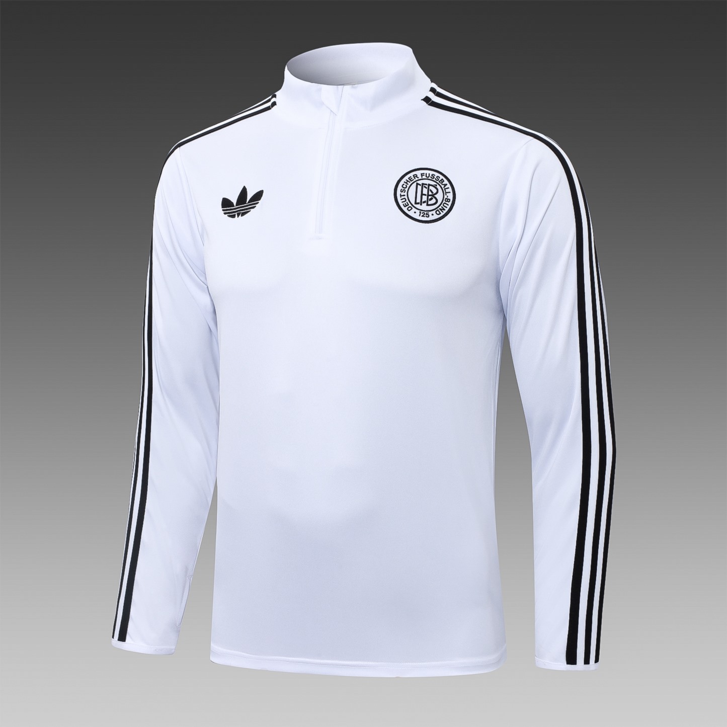 2025/26 Germany Black white Long-sleeved half-pull training kit Football team kit