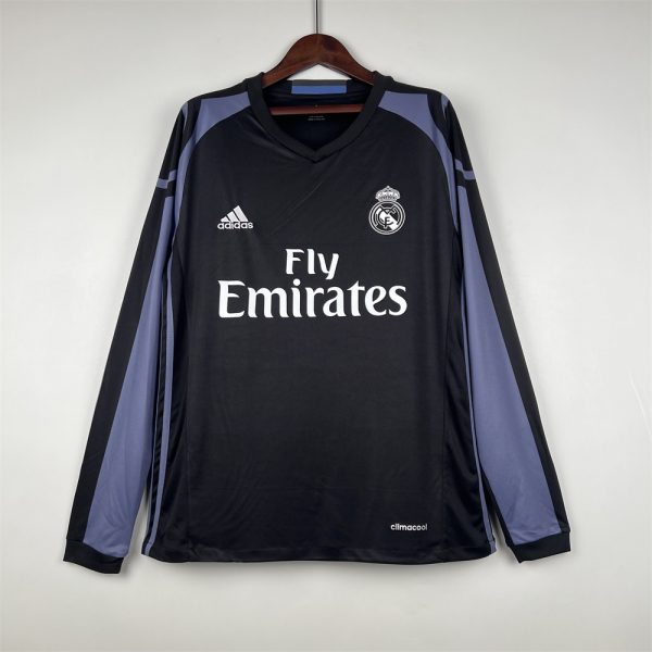 Retro Real Madrid 16/17 Long Sleeve Third Away jersey Fan Version