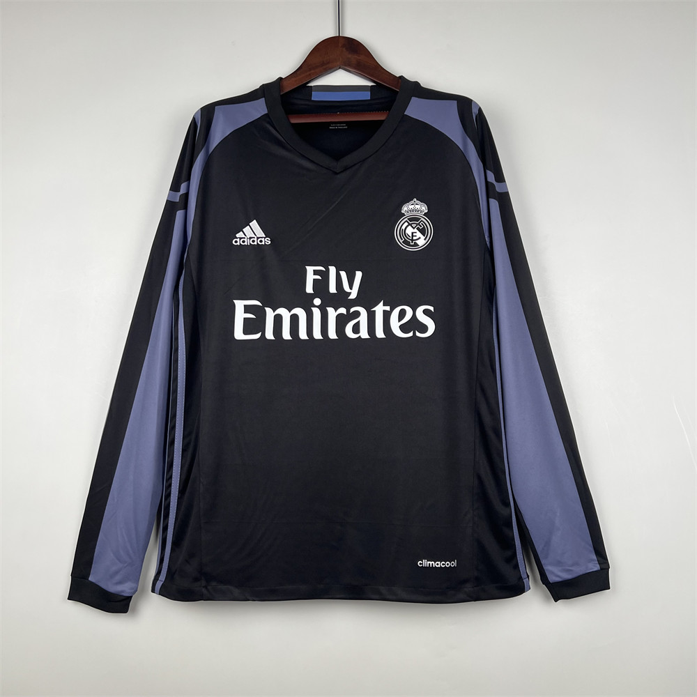 Retro Real Madrid 16/17 Long Sleeve Third Away jersey Fan Version