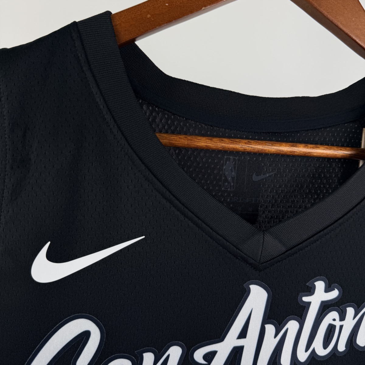 NBA San Antonio Spurs 2026 City Edition Black jersey WEMBANYAMA#1