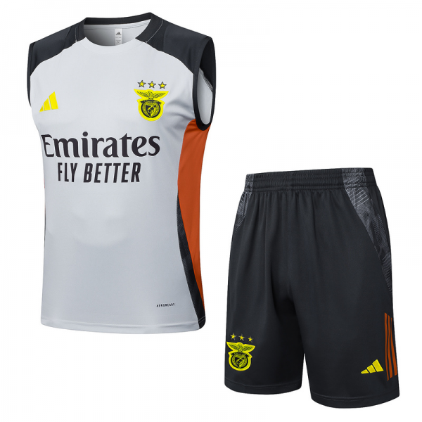 24/25 Benfica Grey Training Set Shirt and Shorts