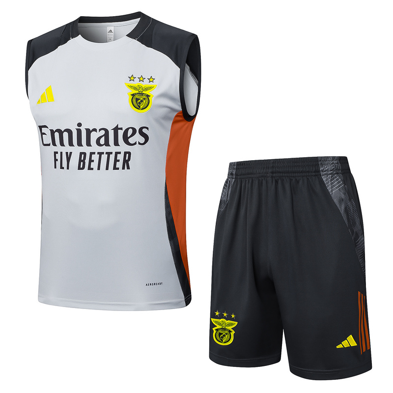 24/25 Benfica Grey Training Set Shirt and Shorts